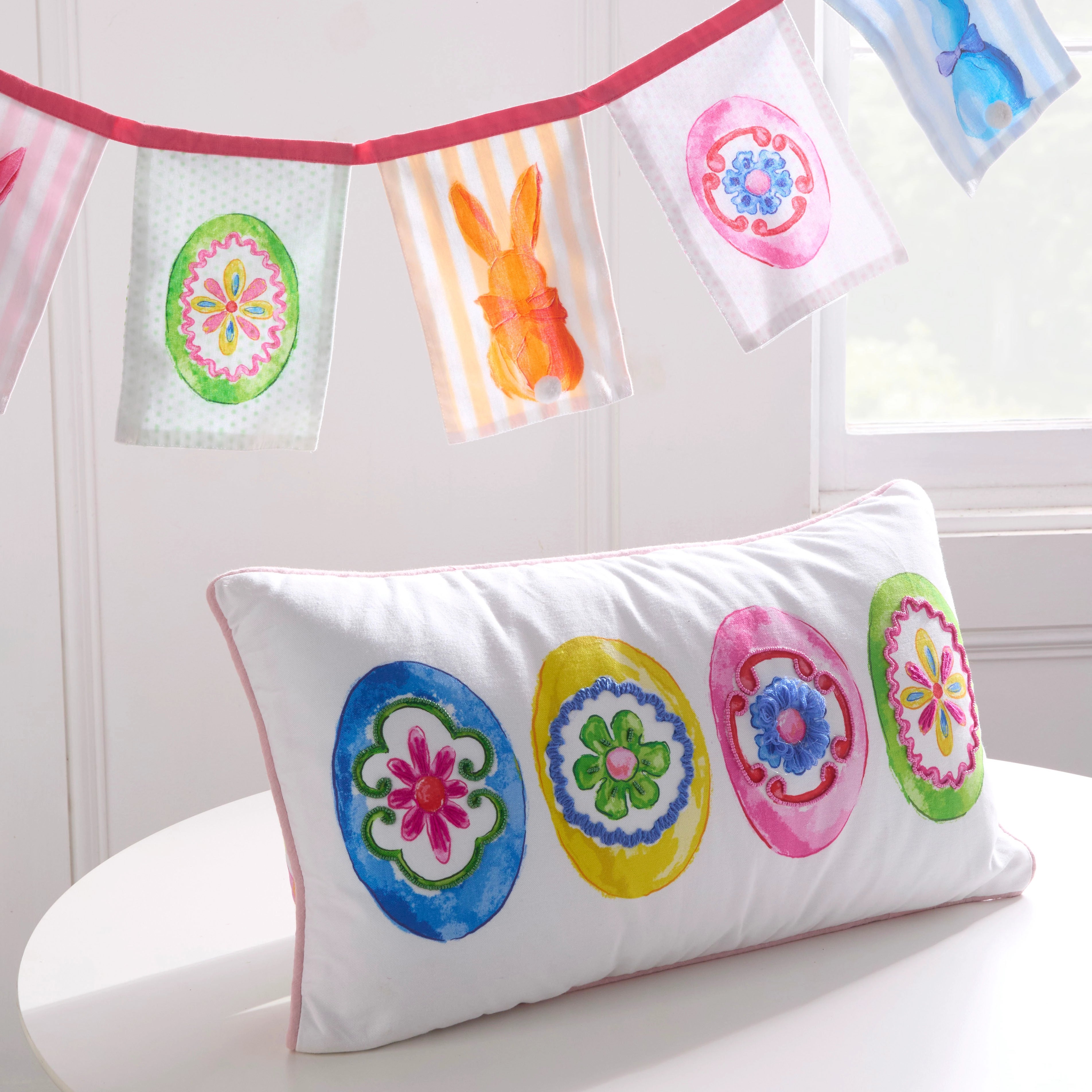 Blossom Egg Lumbar Pillow