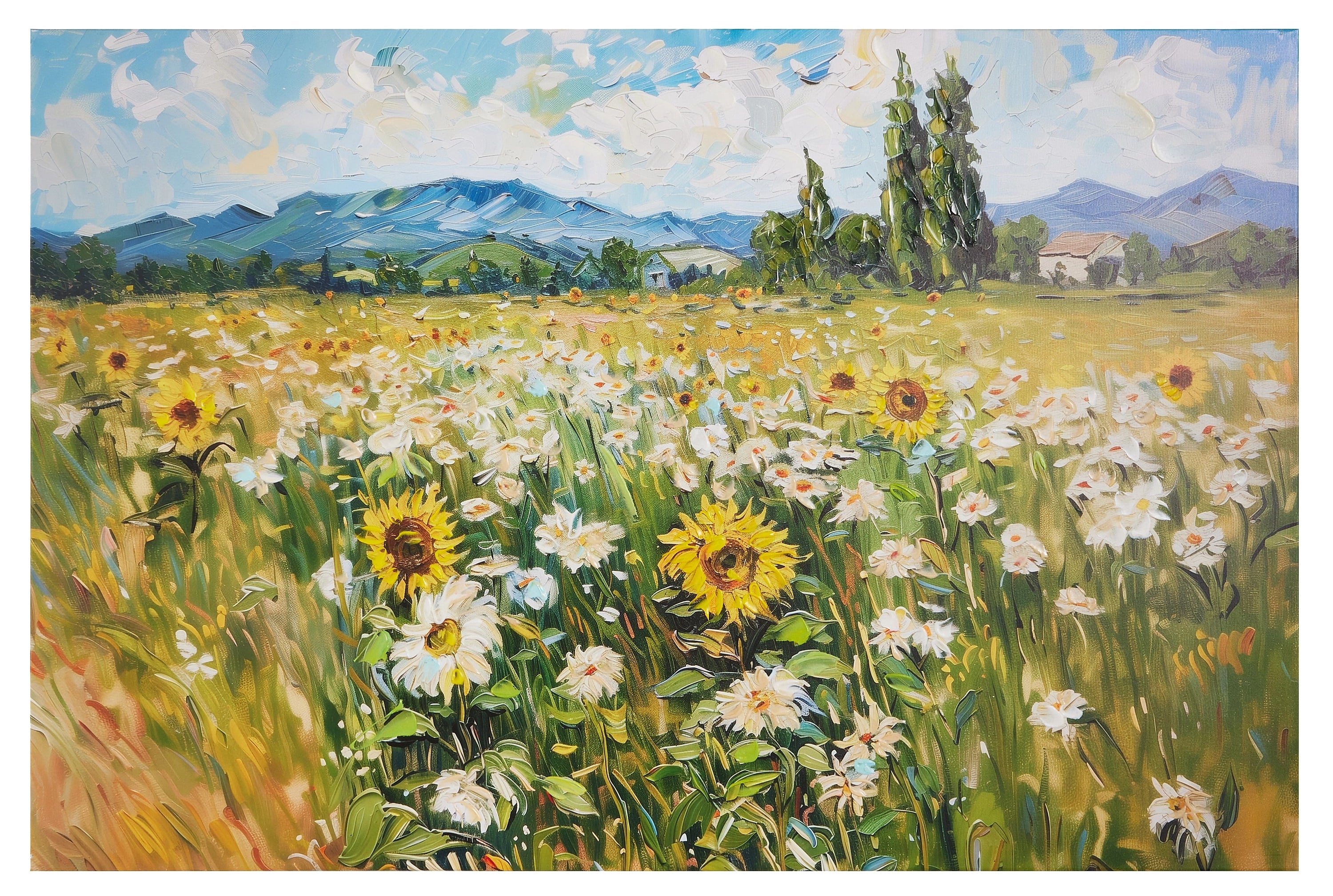 Wildflower Valley Textured Wall Art