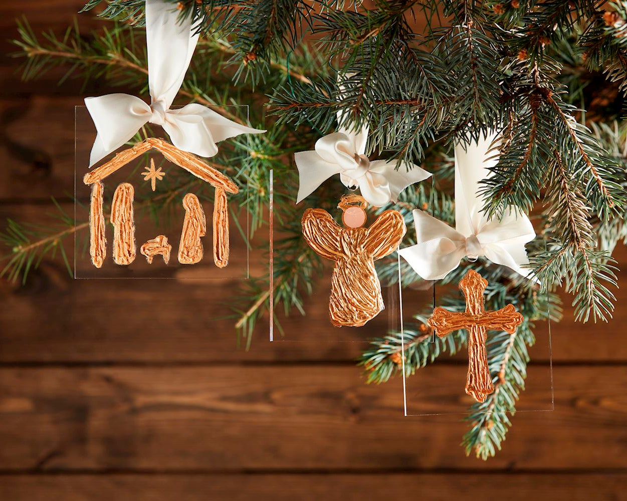Acrylic Ribbon Ornament