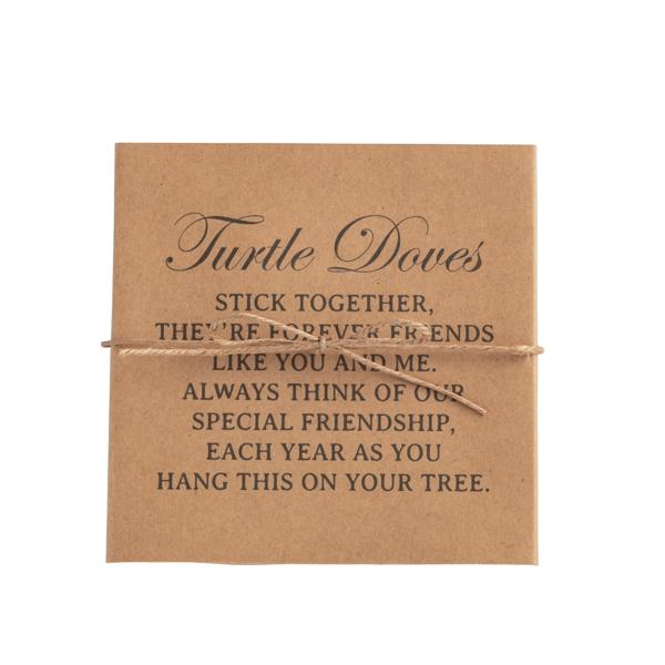 Boxed Turtle Dove Ornament
