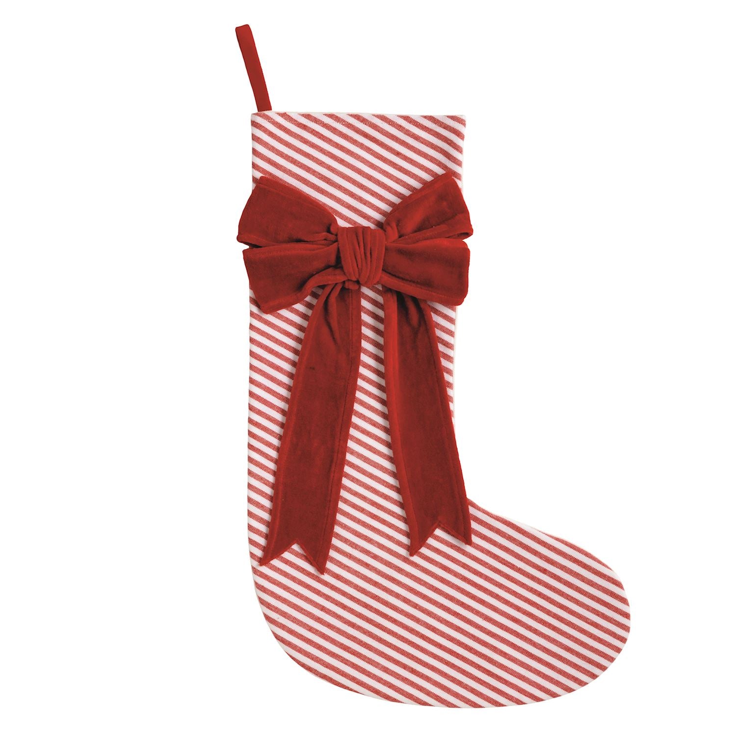 Velvet Bow Stocking