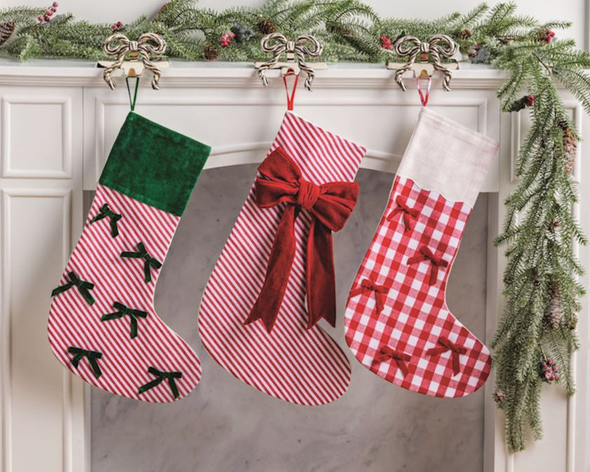 Velvet Bow Stocking