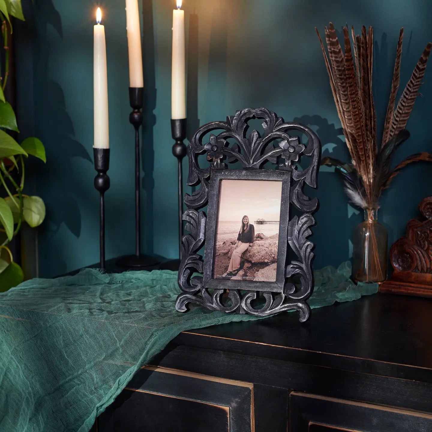 Brianna Carved Wood Frame