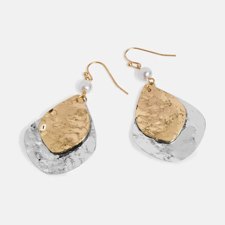 Pearl Hammered Teardrops