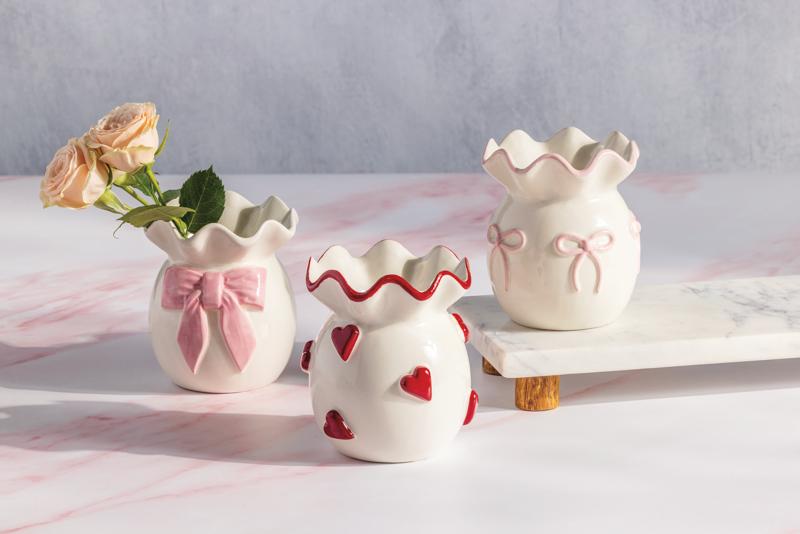 Dainty Valentine's Bud Vases