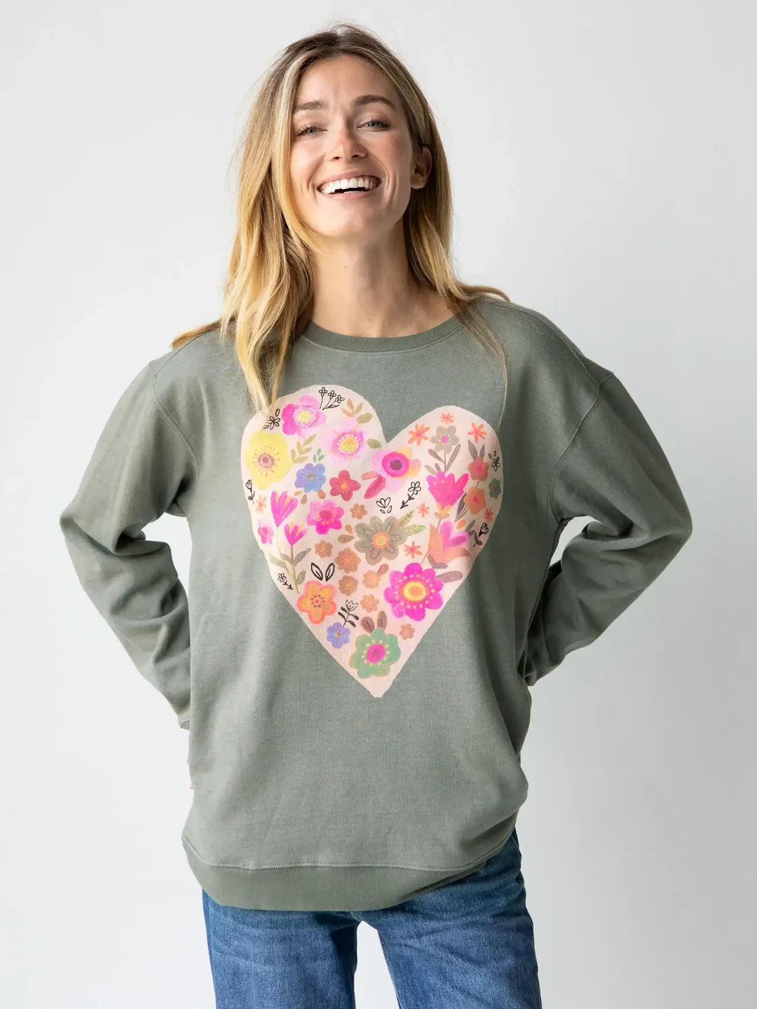 Heart Comfy Pocket Sweatshirt