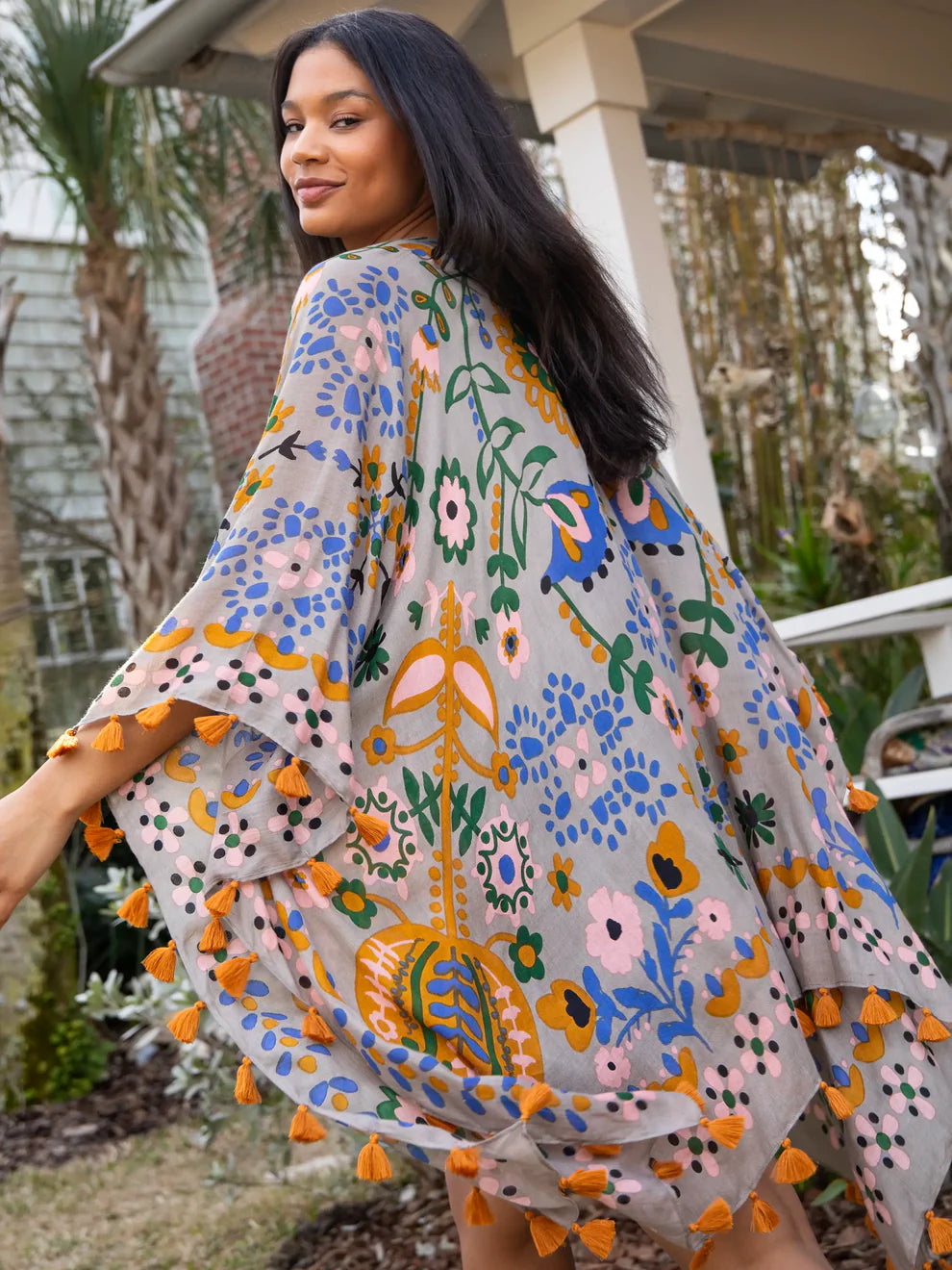 Mandala Tassel Kimono