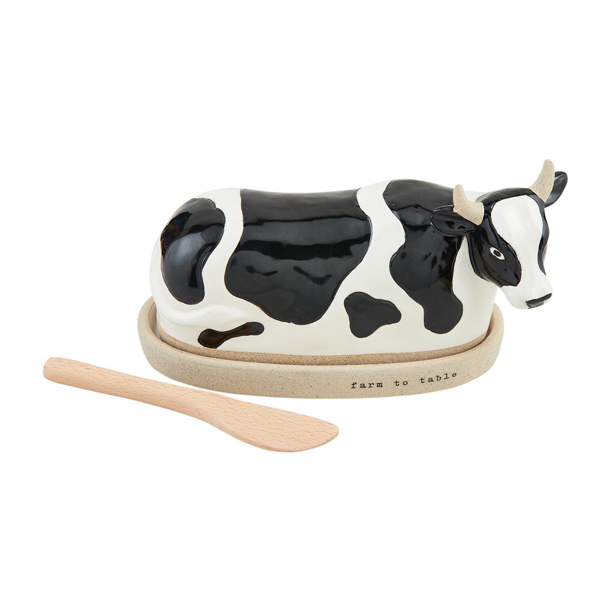 Cow Butter Dish & Spreader