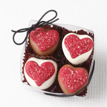 4pc Heart Cake Bites