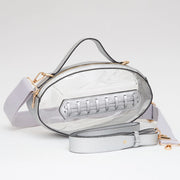 Silver Football Clear Bag
