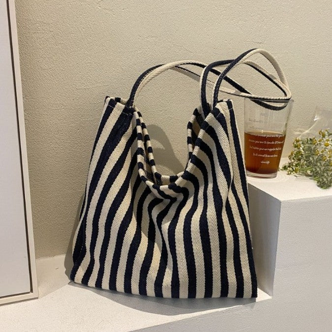 Boho Stripes Canvas Hobo