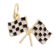 Racing Flags Charm