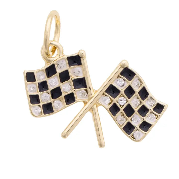 Racing Flags Charm