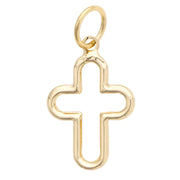 Bubble Cross Charm