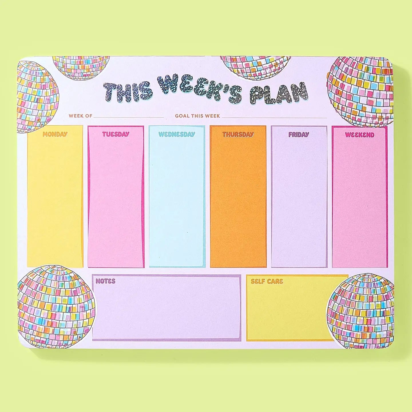 Disco Ball Weekly Planner