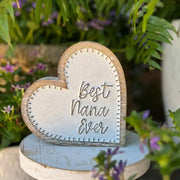 Best Nana Carved Heart