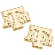 Texas A&M 24K Gold Studs