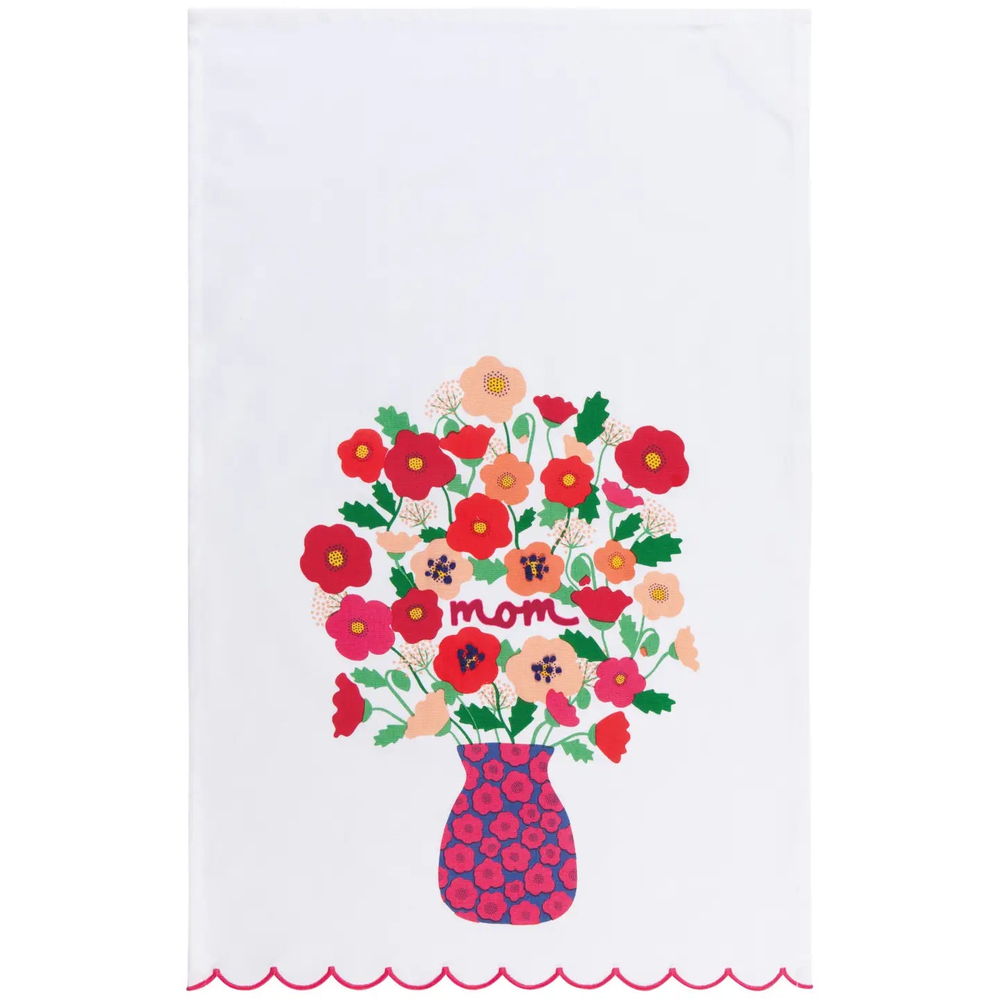 Poppy Mom Dishtowel