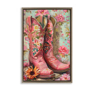 Boots & Roses Framed Art