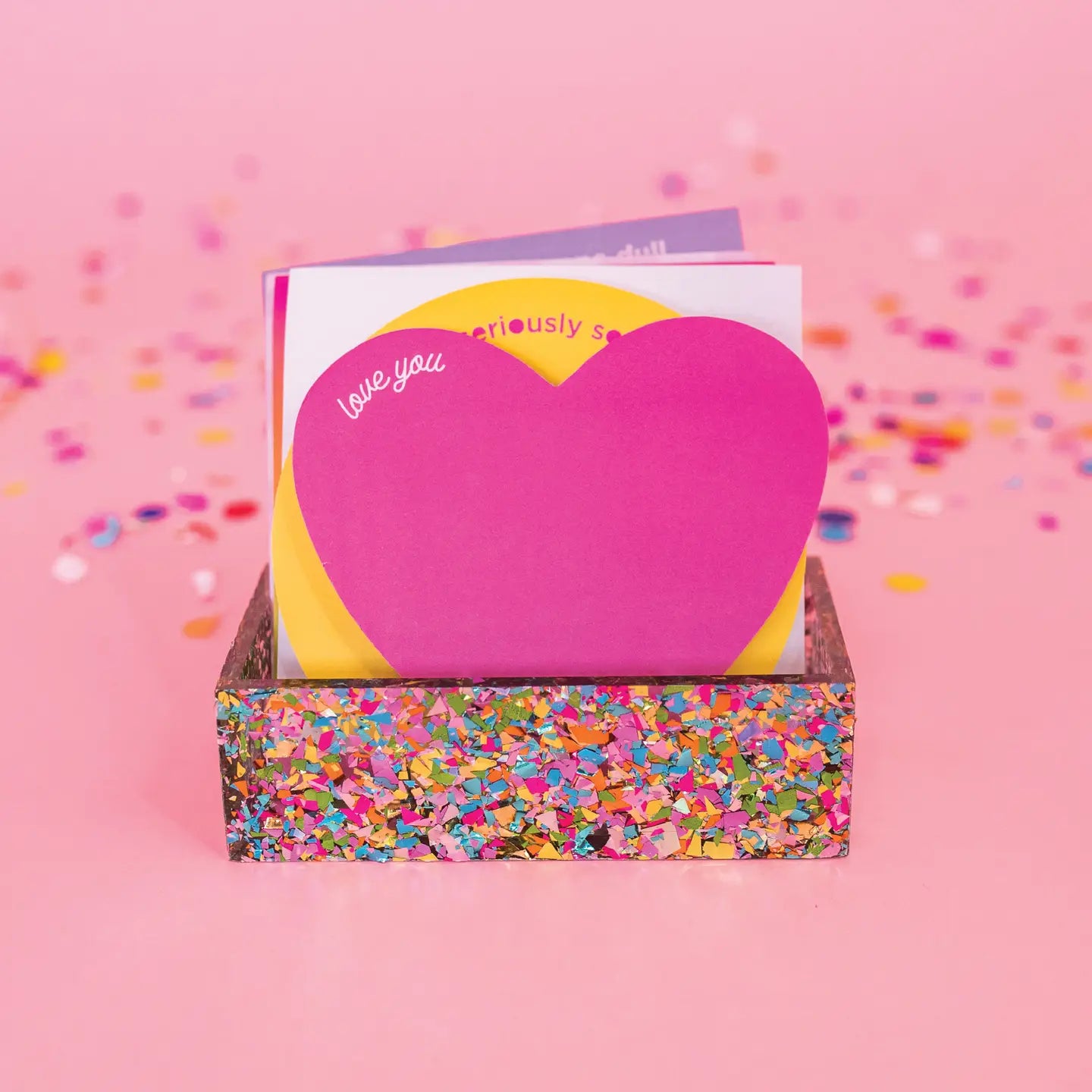 Confetti Business Card Holder