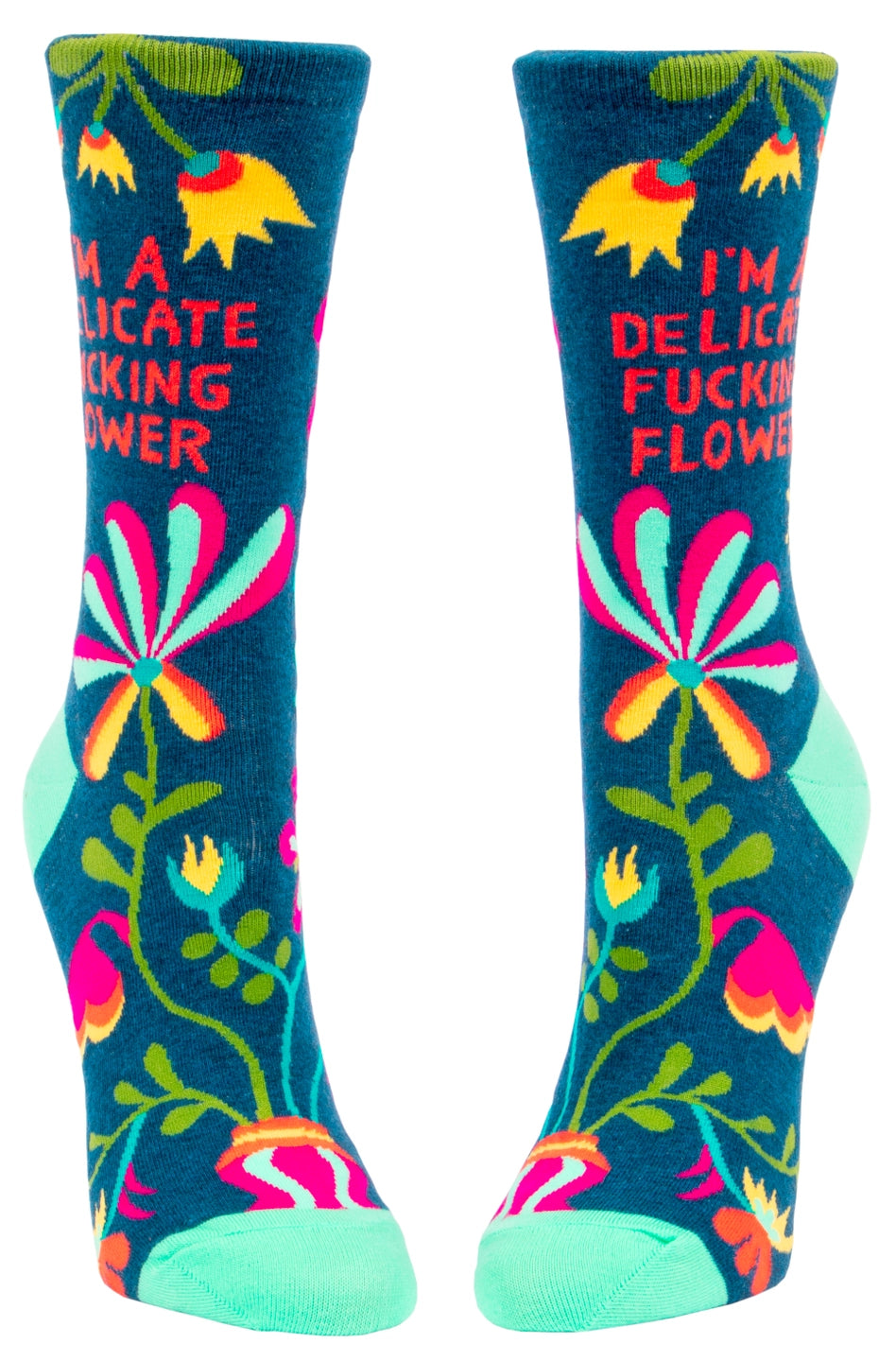 Delicate Flower Crew Socks