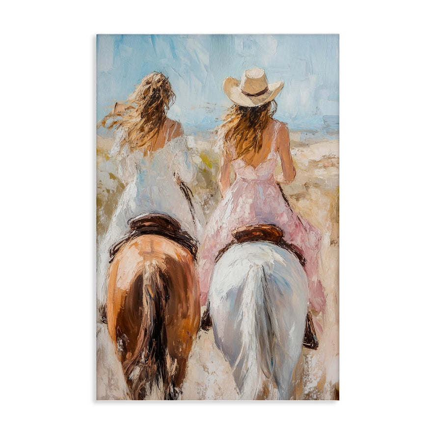 Cowgirl Friends Canvas Art
