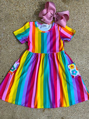 Groovy Bloom Swing Dress
