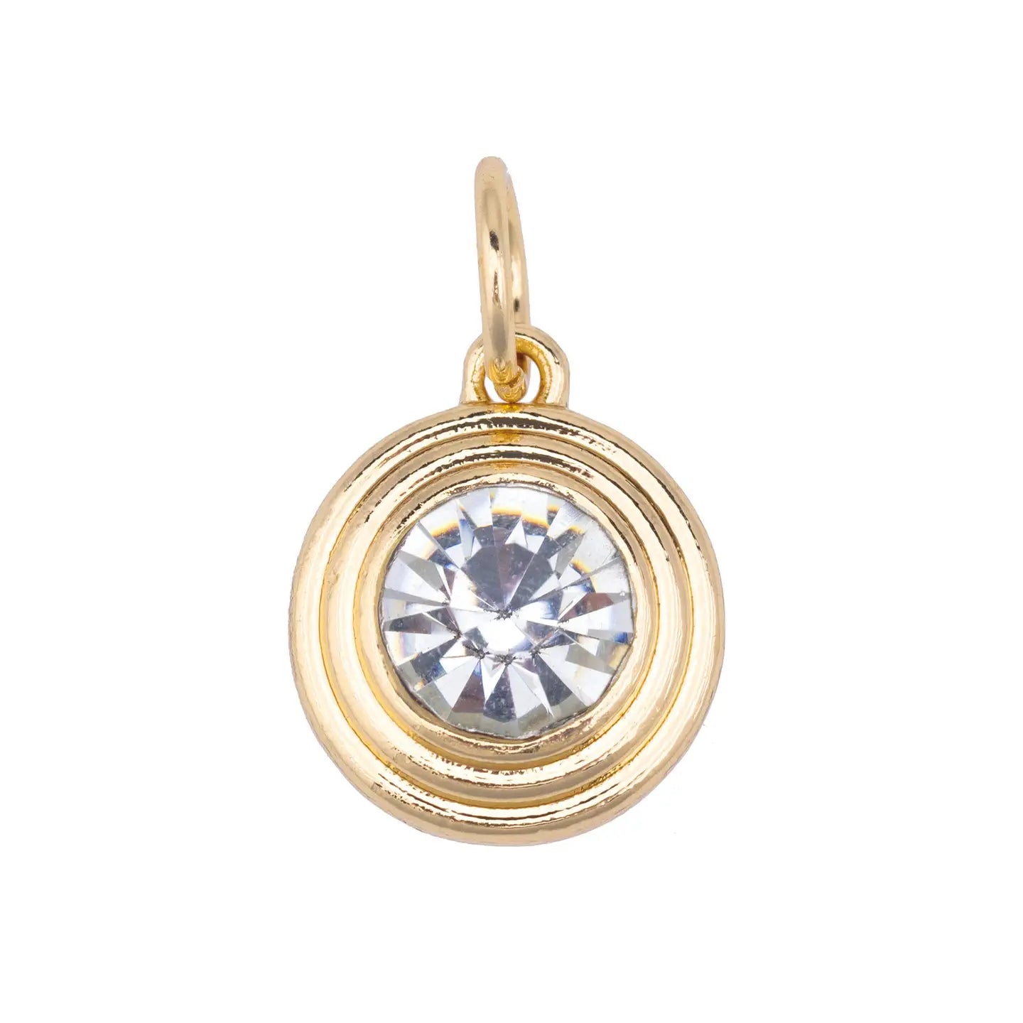 Rhinestone Bezel Charm