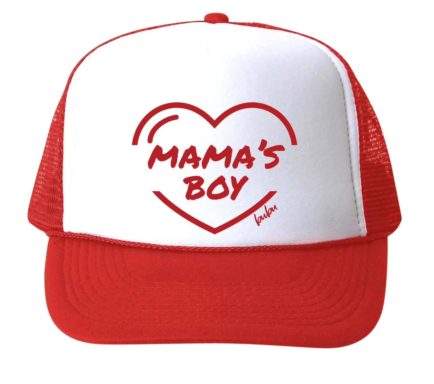 Mama's Boy Red Trucker Hat