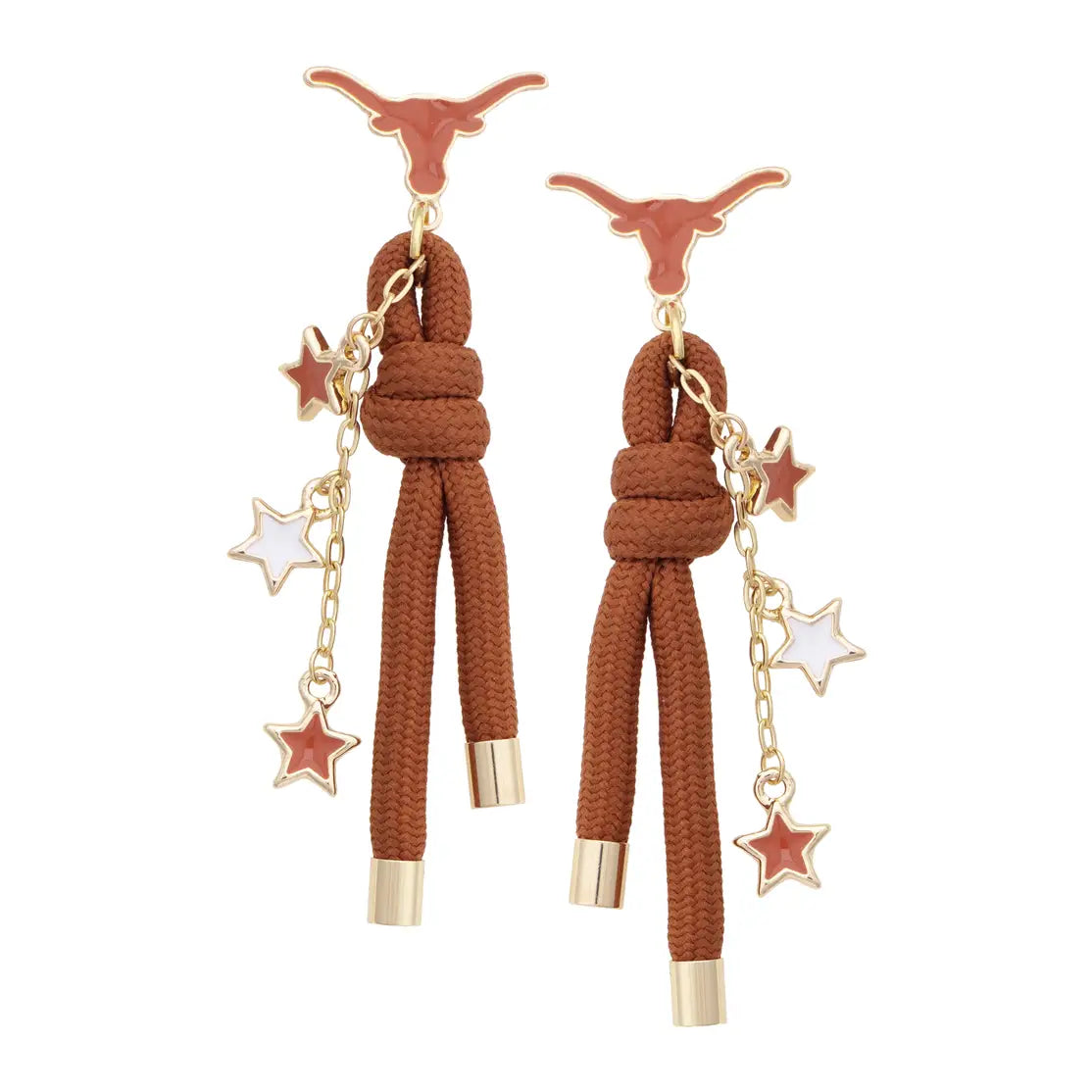 Longhorns Paracord Spirit Earrings