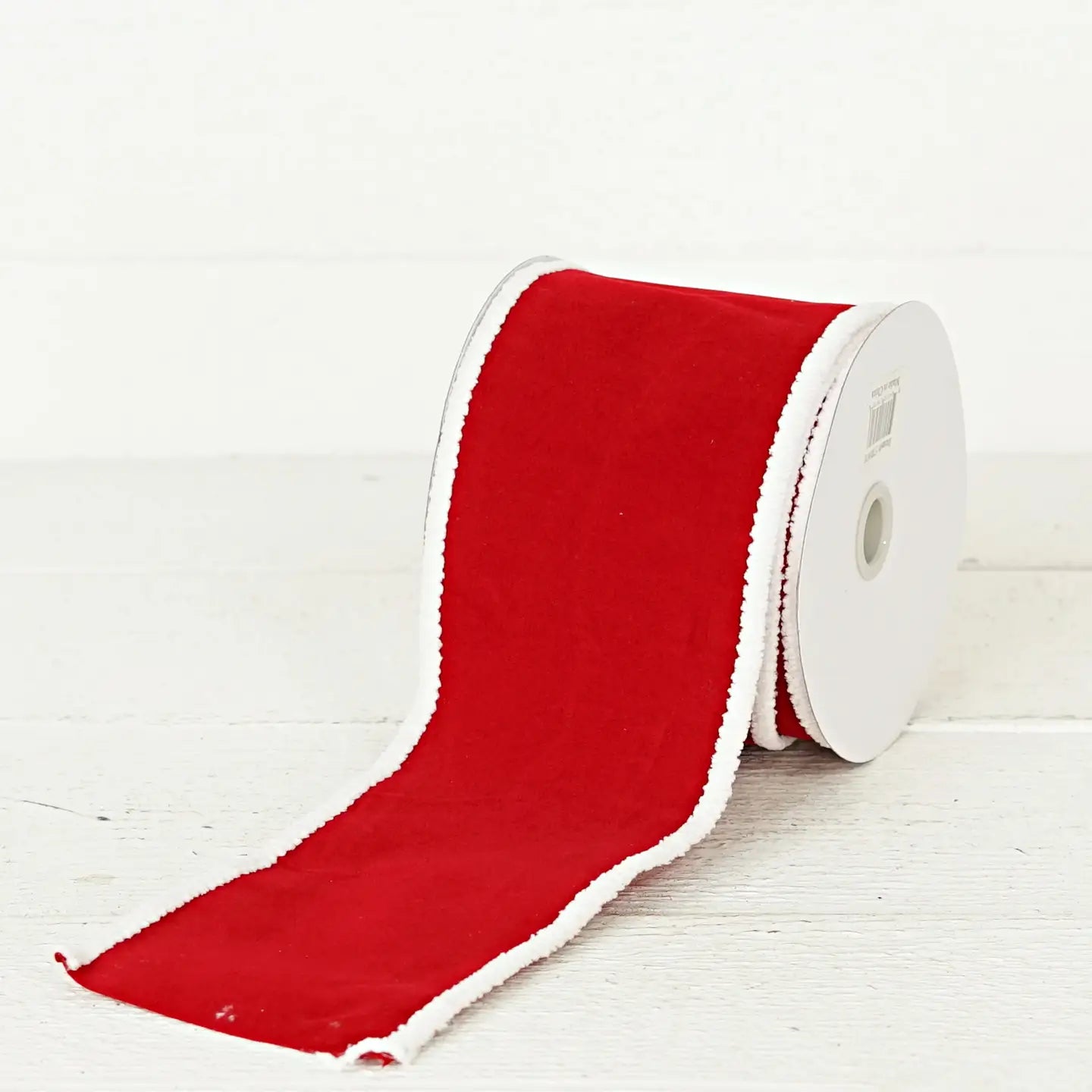 Red Flocked Ribbon