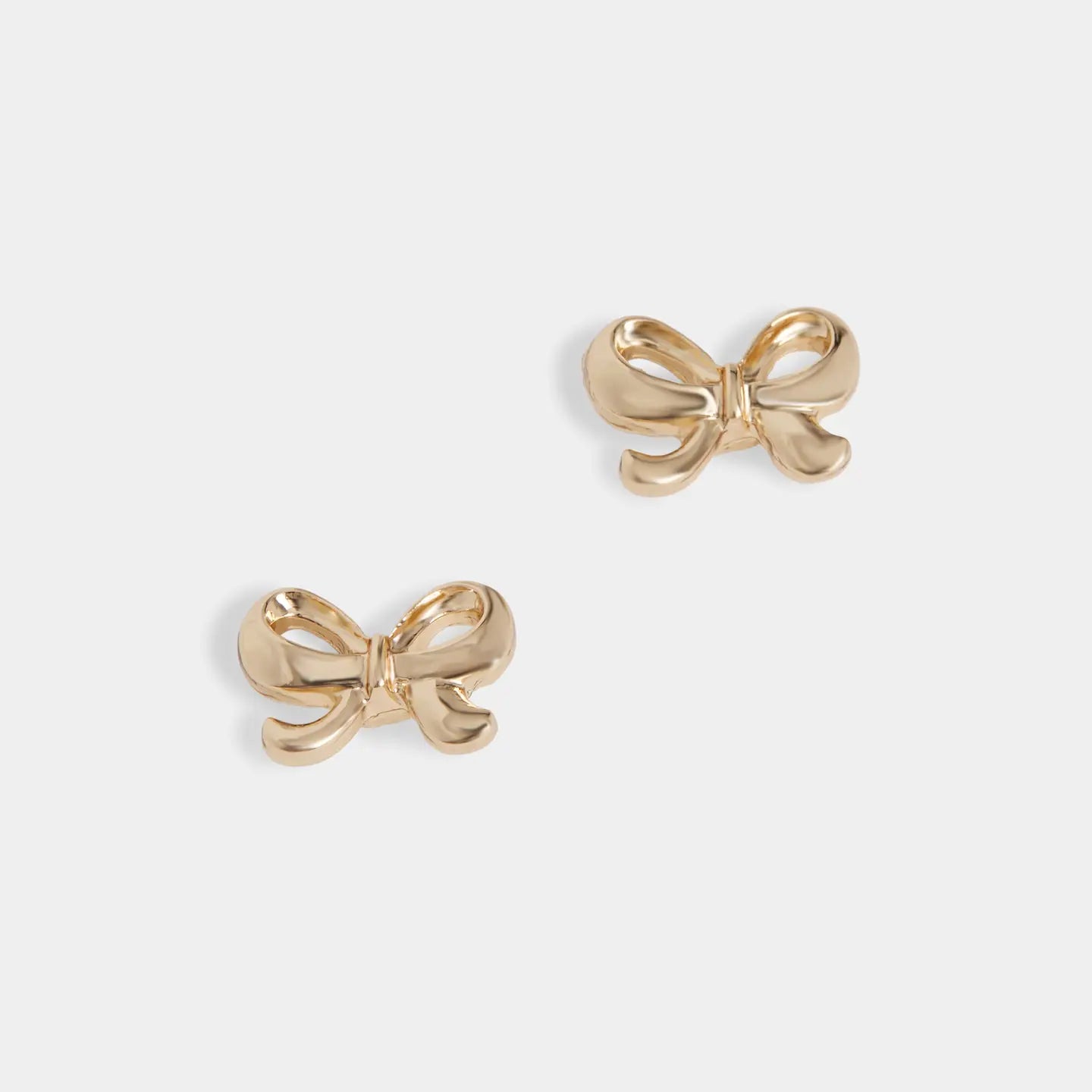 Gold Bow Studs