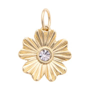 Rhinestone Hibiscus Charm