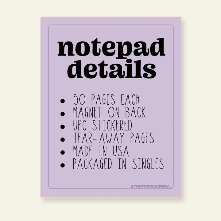 Ideas That Might Not Suck Notepad