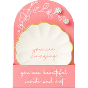 Amazing Trinket Dish & Stud Earring Set