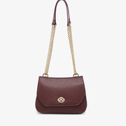 Lottie Sangria Chain Crossbody