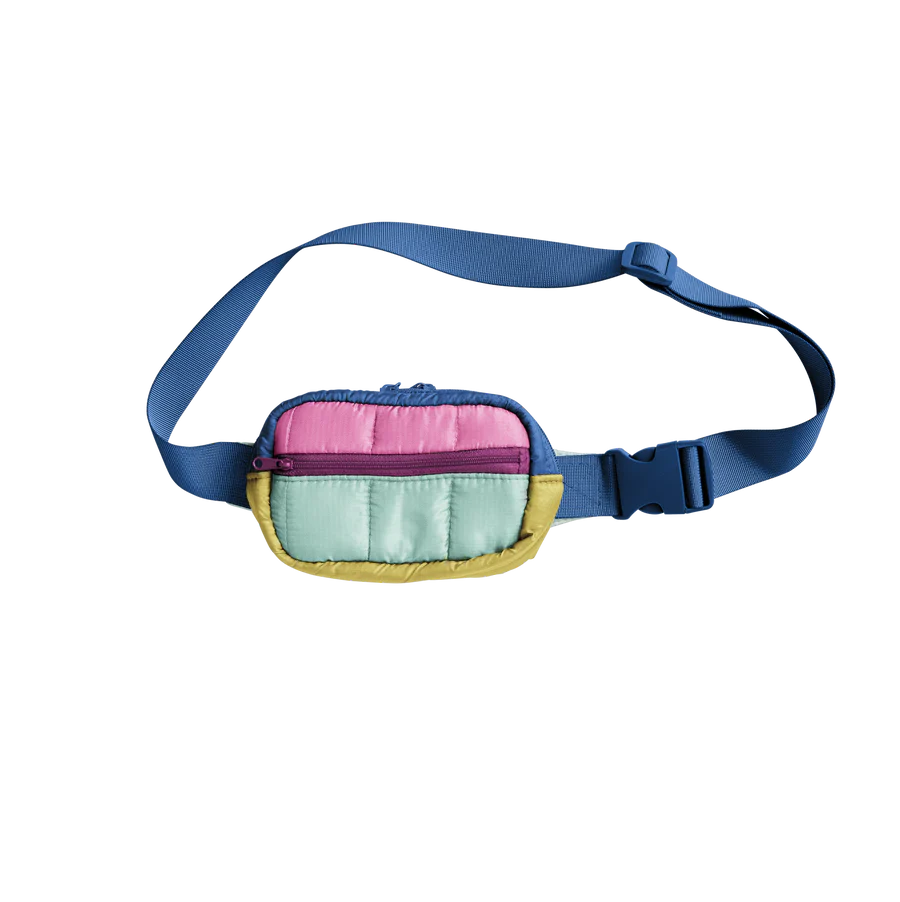 Color Block Small Hip Bag
