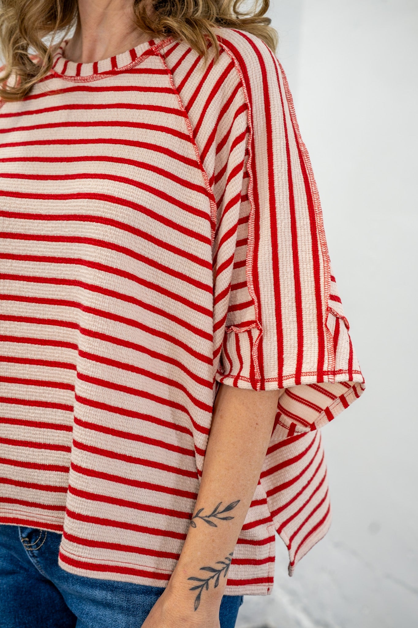 Stripe Theory Raglan Top