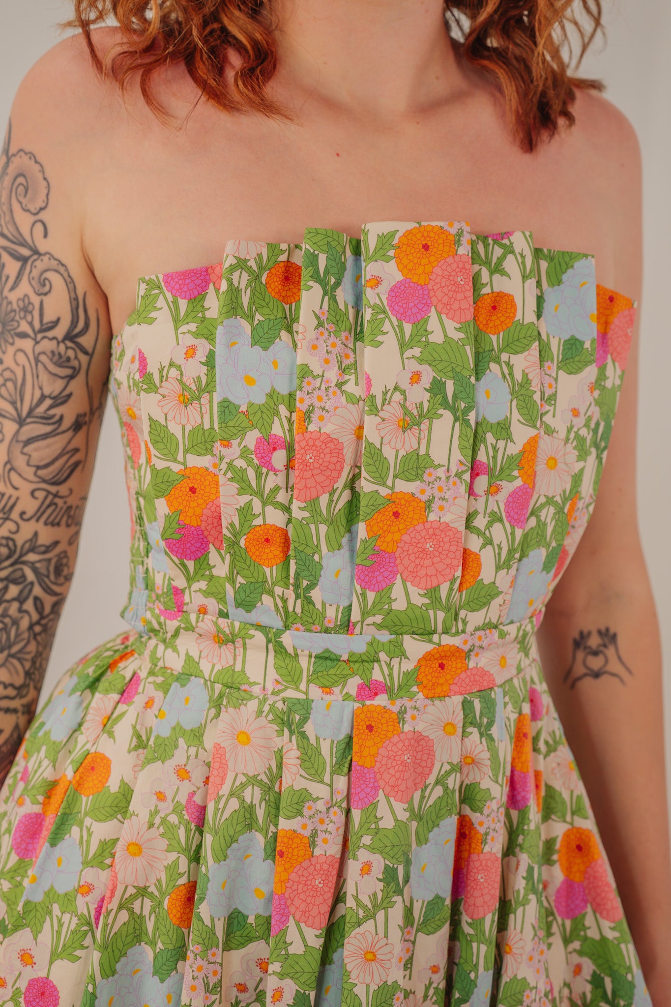 Coraline Floral Strapless Dress