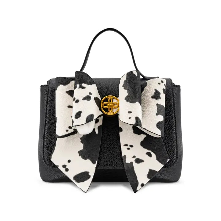 Beth Black Bow Handbag