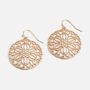 Blooming Floral Earrings - Gold