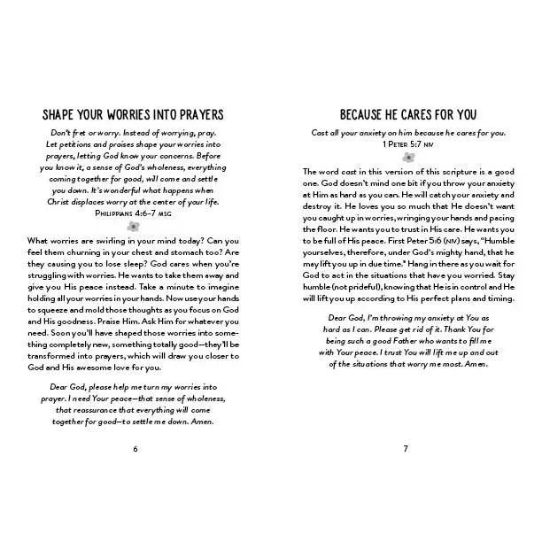 Worry Less, Pray More - A Teen Girl's Devotional