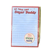 Be Your Own Sugar Daddy Giant Sticky Notes & Pen