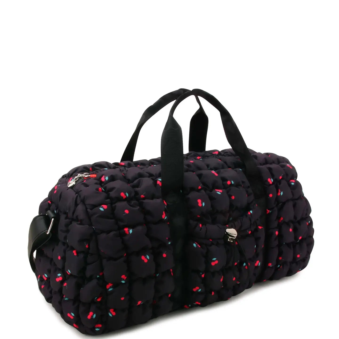Cherries Quilted Duffel Bag