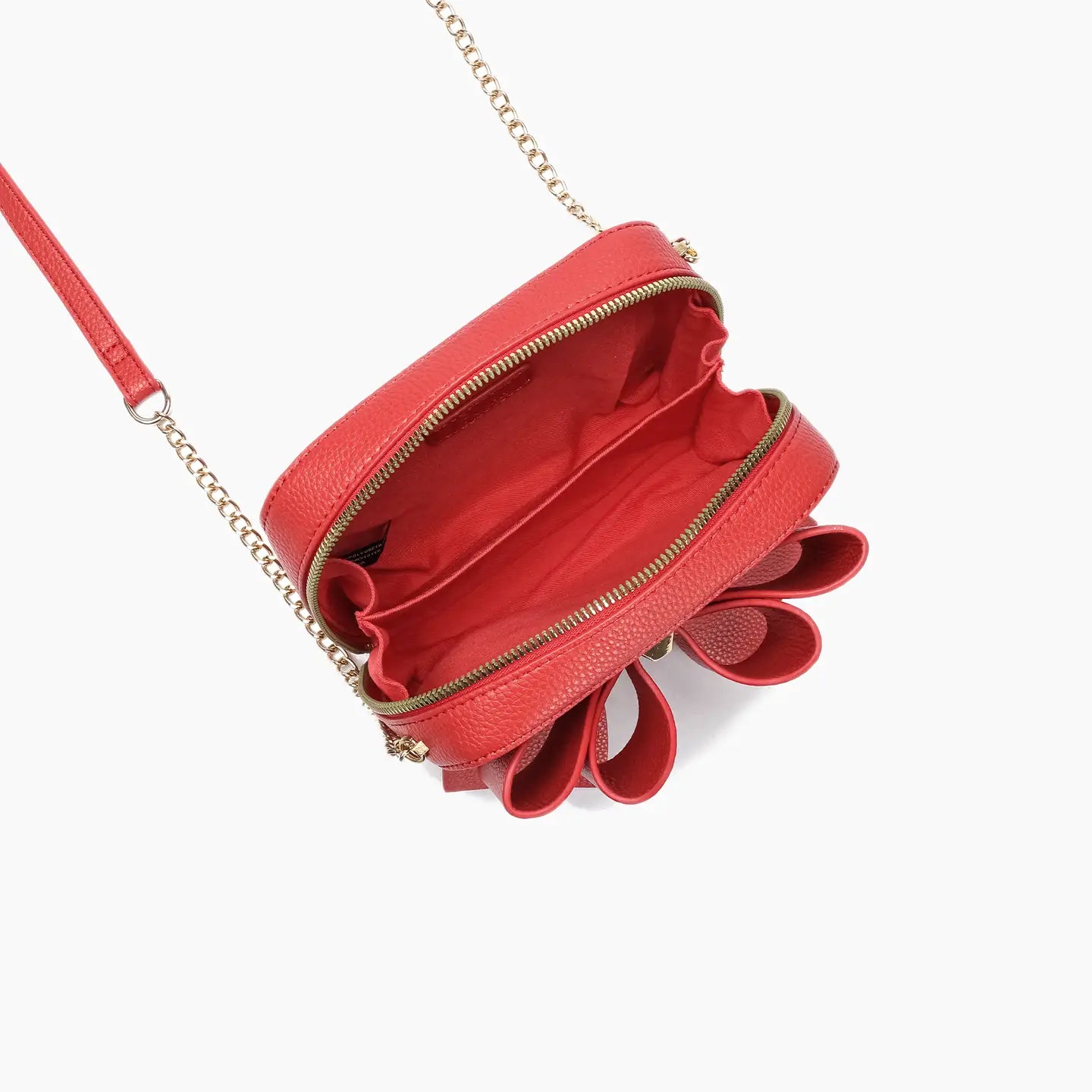 Chloe Red Mini Bow Crossbody