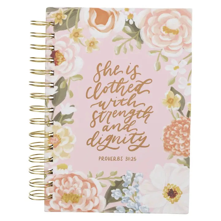 Pink Prov. 31:25 Wirebound Journal