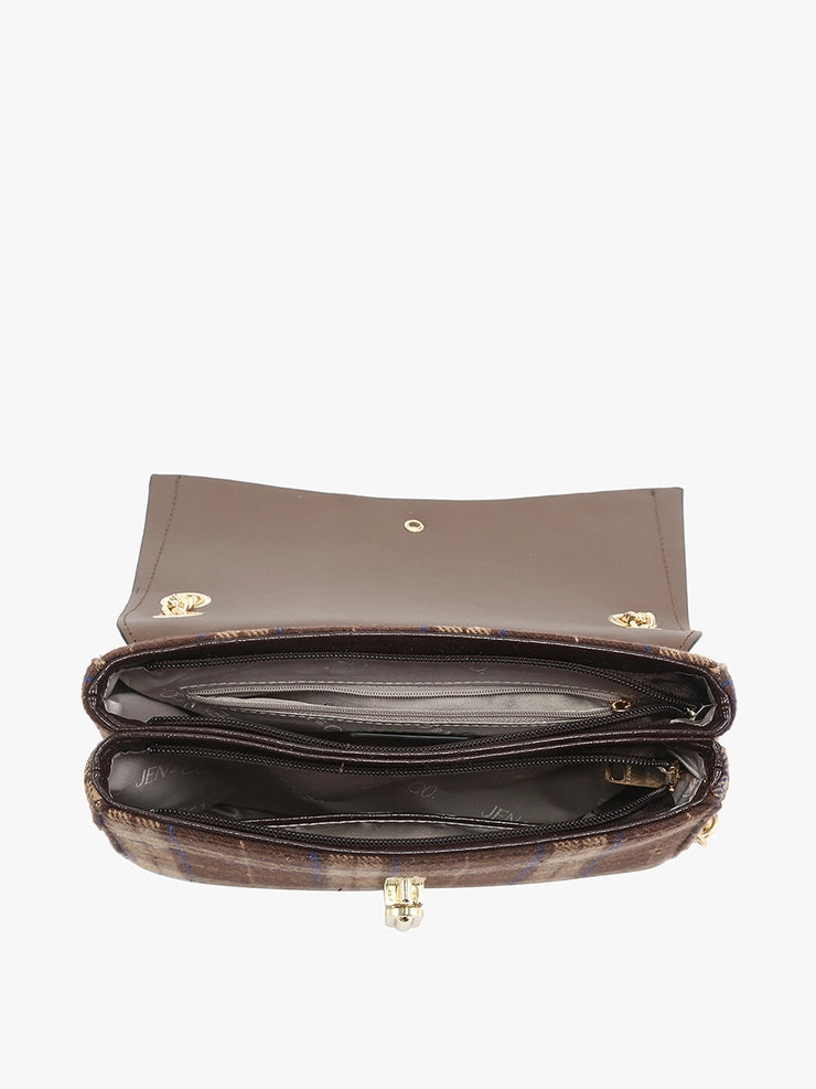Winnie Plaid Shoulder Bag