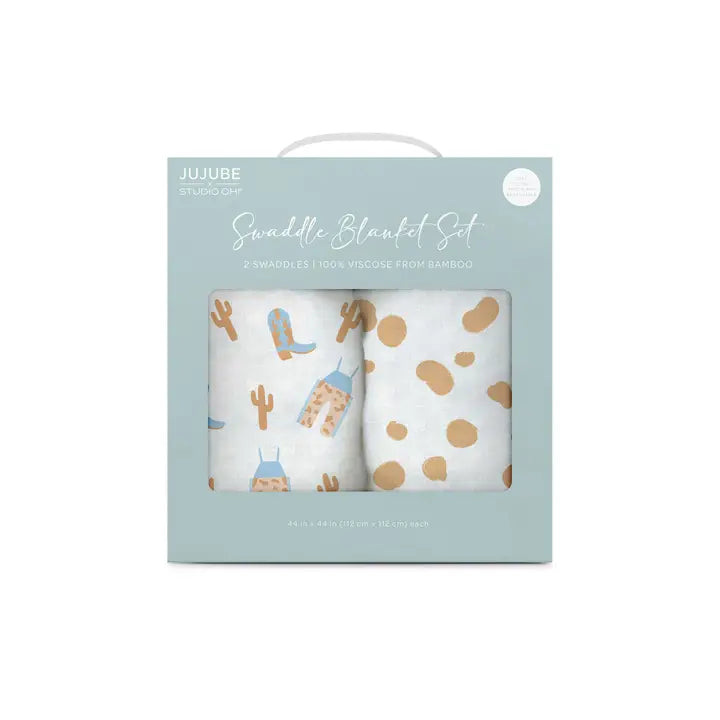 Howdy Partner 2pc Swaddle Blanket Set