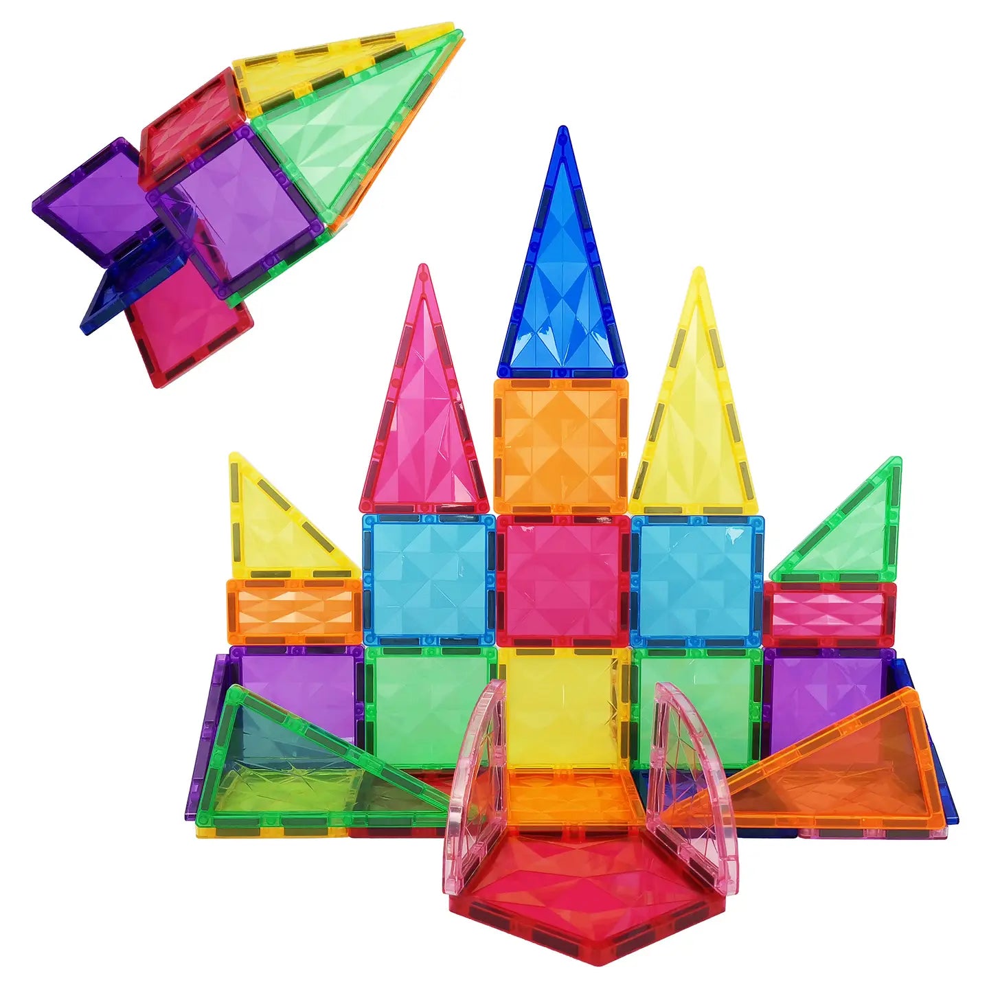 41 Piece Prism Magnetic Building Block Tiles Set
