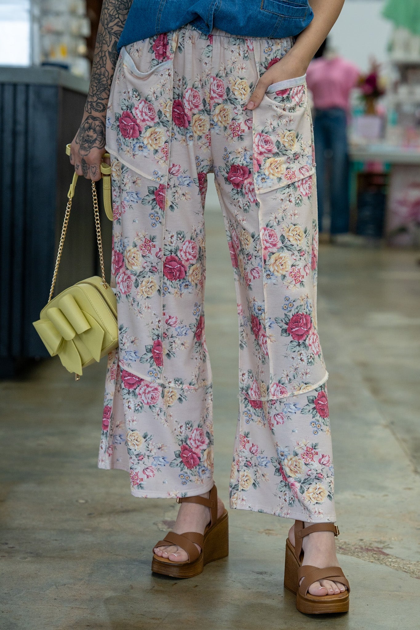 Abby Vintage Floral Pants